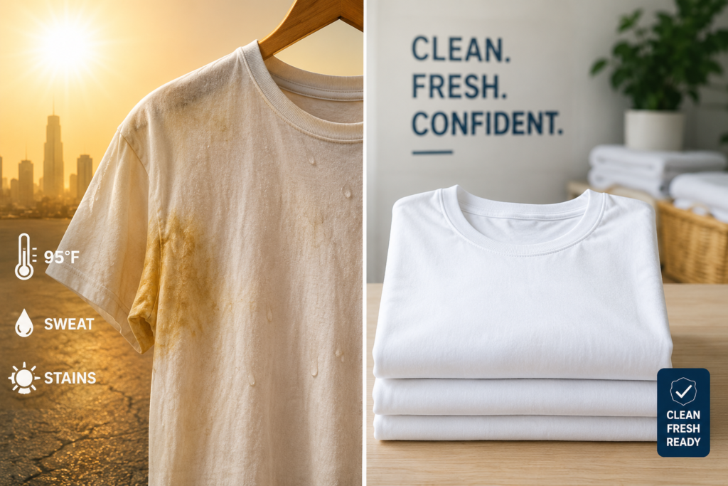 Houston laundry service summer stain removal